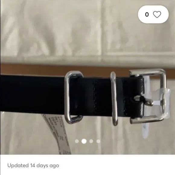 NWT MERONA Black belt NWT medium. Merona Black Belts for Women | Mercari main image 4